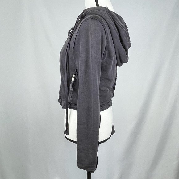 Free People You Asked For It Moto Hooded Jacket, Small - Picture 6 of 7